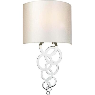 Elstead Lighting, Deckenleuchte, Curtis Wandleuchte E27 Medium Poliertes Chrom Elfenbeinfarbe (E27) Elstead Lighting, Deckenleuchte, Curtis Wandleuchte E27 Medium Poliertes Chrom Elfenbeinfarbe (E27)