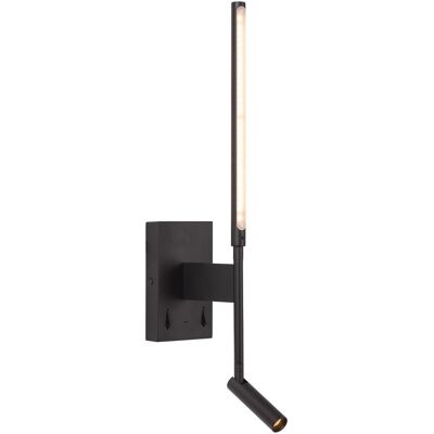 Lucide Finan Wandleuchte - LED - 2700K - USB - Schwarz Lucide Finan Wandleuchte - LED - 2700K - USB - Schwarz