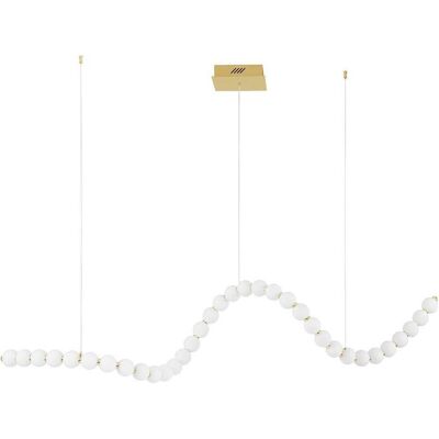 Nova Luce, Pendelleuchte, PERLA LED Pendelleuchte Gold 98W Warmweiss 167x42x200cm dimmbar 9695601 Nova Luce, Pendelleuchte, PERLA LED Pendelleuchte Gold 98W Warmweiss 167x42x200cm dimmbar 9695601