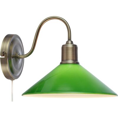 Markslöjd, Deckenleuchte, VELA Wall 1L Antique Brass/Green Markslöjd, Deckenleuchte, VELA Wall 1L Antique Brass/Green