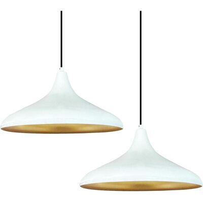 Bamyum, Pendelleuchte, Champion Pendelleuchte Weiss x2 Flamme (E27) Bamyum, Pendelleuchte, Champion Pendelleuchte Weiss x2 Flamme (E27)
