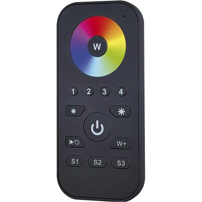 McLED - RF-Fernbedienung RGBW 4 Kanal - Schwarz - inkl. Wandhalterung - RF remote control McLED - RF-Fernbedienung RGBW 4 Kanal - Schwarz - inkl. Wandhalterung - RF remote control