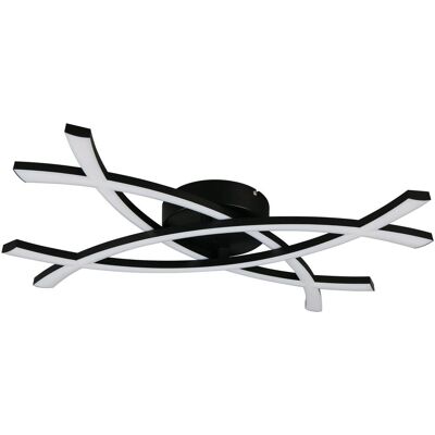 Reality, Deckenleuchte, LED-Wand- und Deckenleuchte Pollock R23691132, 22W, 3000K, 2500lm, warmweiss, IP20, schwarz (2500 lm) Reality, Deckenleuchte, LED-Wand- und Deckenleuchte Pollock R23691132, 22W, 3000K, 2500lm, warmweiss, IP20, schwarz (2500 lm)