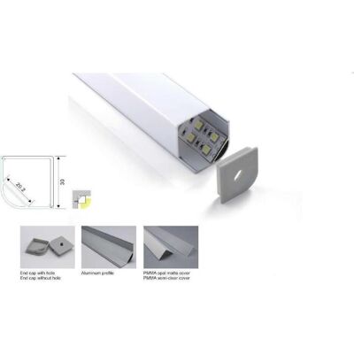 Synergy 21 - LED UProfil 200cm ALU015R Synergy 21 - LED UProfil 200cm ALU015R