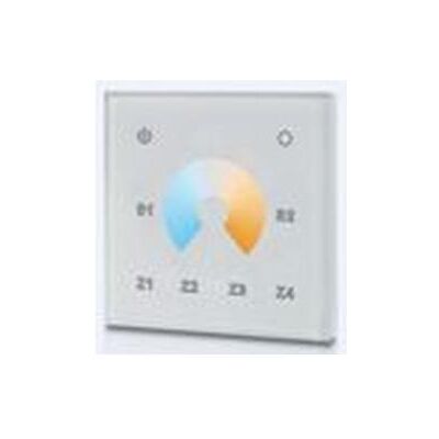 Synergy 21, Lichtschalter + Storenschalter, LED Controller EOS 05 Wanddimmer dual white (CCT) touch 4 Zonen Synergy 21, Lichtschalter + Storenschalter, LED Controller EOS 05 Wanddimmer dual white (CCT) touch 4 Zonen