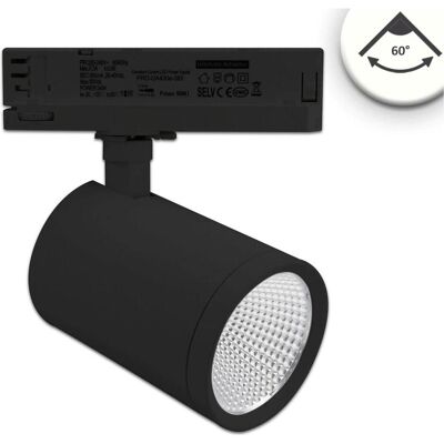 Isoled, Beleuchtung Zubehör, 3-PH Schienen-Strahler, 35W, 60°, schwarz matt, 4000K, CRI90 Isoled, Beleuchtung Zubehör, 3-PH Schienen-Strahler, 35W, 60°, schwarz matt, 4000K, CRI90