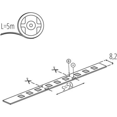 Kanlux, LED Streifen, LED-Streifen STRIP L60 1m = 11W IP65 33309 (Neutralweiss, 500 cm, Indoor) Kanlux, LED Streifen, LED-Streifen STRIP L60 1m = 11W IP65 33309 (Neutralweiss, 500 cm, Indoor)