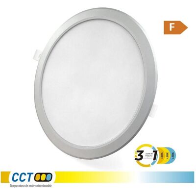 EDM, Deckenleuchte, Recessed led downlight, round, 18 w, 3cct, 1820 lm, aluminum frame, ø22.3 cm (1820 lm) EDM, Deckenleuchte, Recessed led downlight, round, 18 w, 3cct, 1820 lm, aluminum frame, ø22.3 cm (1820 lm)