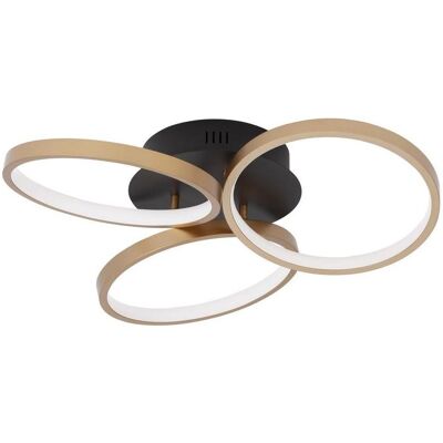 Nova Luce, Deckenleuchte, ELIZE LED Deckenleuchte Schwarz 28W Warmweiss 12x55cm dimmbar 9248112 (1550 lm) Nova Luce, Deckenleuchte, ELIZE LED Deckenleuchte Schwarz 28W Warmweiss 12x55cm dimmbar 9248112 (1550 lm)