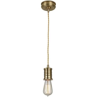 Elstead Lighting, Pendelleuchte, Douille Hängeleuchte E27 Gealtertes Messing (E27) Elstead Lighting, Pendelleuchte, Douille Hängeleuchte E27 Gealtertes Messing (E27)