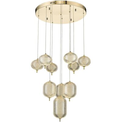 Domoletti, Pendelleuchte, PENDANT LUMINAIRE LED A2360-10 GOLD (4200 lm) Domoletti, Pendelleuchte, PENDANT LUMINAIRE LED A2360-10 GOLD (4200 lm)