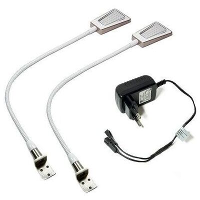 L&S, Tischlampe, LED-Anbauleuchten 2-er Set Area Light, Leseleuchte 12 V (150 lm) L&S, Tischlampe, LED-Anbauleuchten 2-er Set Area Light, Leseleuchte 12 V (150 lm)