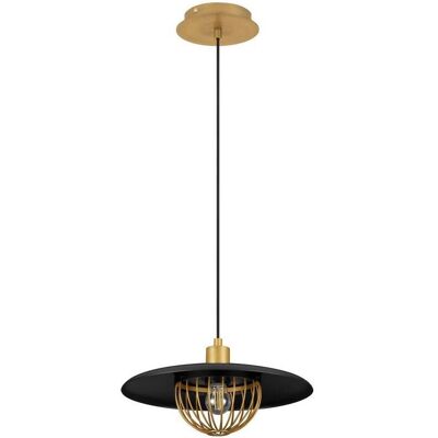 Nova Luce, Pendelleuchte, FOX Pendelleuchte E27 Gold Schwarz 150x33cm dimmbar 9035952 (E27) Nova Luce, Pendelleuchte, FOX Pendelleuchte E27 Gold Schwarz 150x33cm dimmbar 9035952 (E27)
