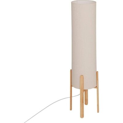 Atmosphera, Tischlampe, Lampa podłogowa Lampa podłogowa tekstylny klosz RAFA drewniane nogi, Ø 24 x 107 cm Atmosphera, Tischlampe, Lampa podłogowa Lampa podłogowa tekstylny klosz RAFA drewniane nogi, Ø 24 x 107 cm