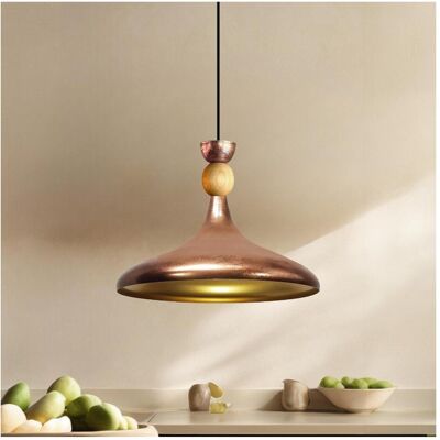 Bamyum, Pendelleuchte, Champion Pendelleuchte Holz Kupferfarbe (E27) Bamyum, Pendelleuchte, Champion Pendelleuchte Holz Kupferfarbe (E27)