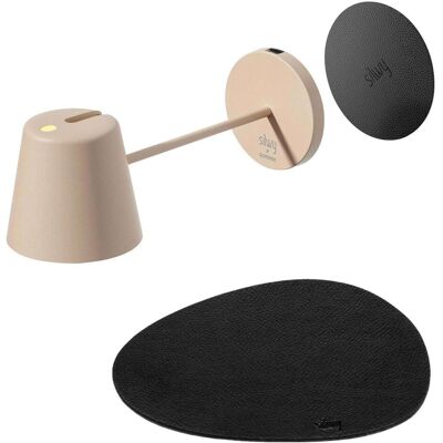 Silwy, Tischlampe, Magnet-Leuchte Portofino Sand inkl. Platzset und Pad (198 lm) Silwy, Tischlampe, Magnet-Leuchte Portofino Sand inkl. Platzset und Pad (198 lm)