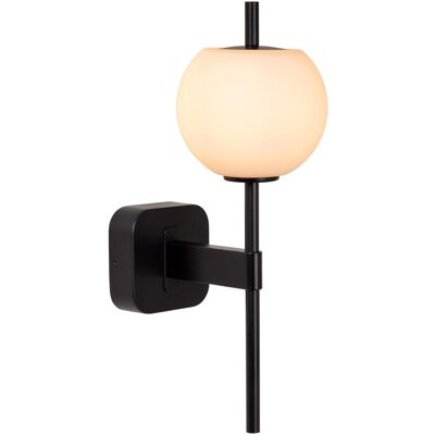 Lucide Elda Wandlampe Schwarz - Badzimmer - IP44 - 1xG9 Lucide Elda Wandlampe Schwarz - Badzimmer - IP44 - 1xG9