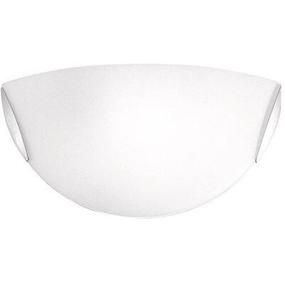 Fabas Luce Nickel Wandleuchte - Wandlampe - IP20 - E27 - 60W - Stahl - Klassisches Opalglas Fabas Luce Nickel Wandleuchte - Wandlampe - IP20 - E27 - 60W - Stahl - Klassisches Opalglas