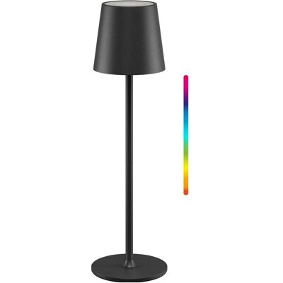 Goobay, Tischlampe, Kabellose LED-Tischleuchte, Grösse M, 38 cm, RGBW, schwarz Goobay, Tischlampe, Kabellose LED-Tischleuchte, Grösse M, 38 cm, RGBW, schwarz