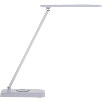 JUST LIGHT FLORENTINA Weiße Schreibtischlampe - Dimmbar, USB, 61,5cm JUST LIGHT FLORENTINA Weiße Schreibtischlampe - Dimmbar, USB, 61,5cm