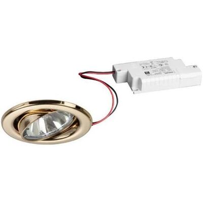 Brumberg LED-Einbaustrahler Set - Phasenabschnitt dimmbar - Gold - Rund - LED Brumberg LED-Einbaustrahler Set - Phasenabschnitt dimmbar - Gold - Rund - LED