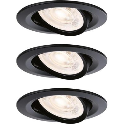 Paulmann, Deckenleuchte, 92275 Nova LED-Einbauleuchte GU10 4.9 W Schwarz (matt) (550 lm, GU10) Paulmann, Deckenleuchte, 92275 Nova LED-Einbauleuchte GU10 4.9 W Schwarz (matt) (550 lm, GU10)