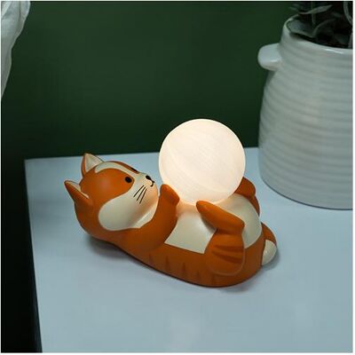 Fizz Creations, Nachtlicht, Luna the Cat Mood Light - Warm white - 20 cm Fizz Creations, Nachtlicht, Luna the Cat Mood Light - Warm white - 20 cm
