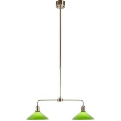 Markslöjd, Pendelleuchte, VELA Pendant 2L Antique Brass/ Green (E27) Markslöjd, Pendelleuchte, VELA Pendant 2L Antique Brass/ Green (E27)