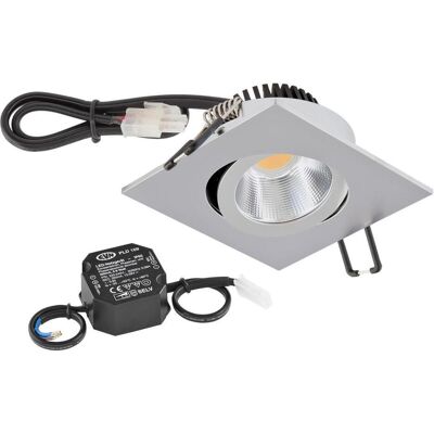EVN LED-Deckeneinbaustrahler - Chrom matt - 6W 3000K EVN LED-Deckeneinbaustrahler - Chrom matt - 6W 3000K