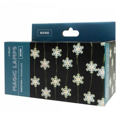 Mary's, Lichterkette, MAGIC LIGHTS Schneeflocke – 50 LED Lichterkette kaltweiss (6500 K), 5 m, Bluetooth (5 m) Mary's, Lichterkette, MAGIC LIGHTS Schneeflocke – 50 LED Lichterkette kaltweiss (6500 K), 5 m, Bluetooth (5 m)