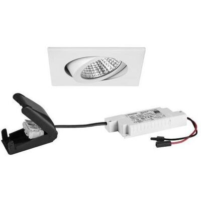 Brumberg LED-Einbaustrahler Set - Phasenabschnitt dimmbar - Weiß, Quadratisch - Produkttyp Brumberg LED-Einbaustrahler Set - Phasenabschnitt dimmbar - Weiß, Quadratisch - Produkttyp