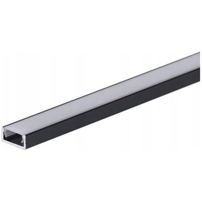 Prescot, Tischlampe, Profil LED Basic 2M z przesłoną mleczną, czarny B-BL2ML Prescot, Tischlampe, Profil LED Basic 2M z przesłoną mleczną, czarny B-BL2ML
