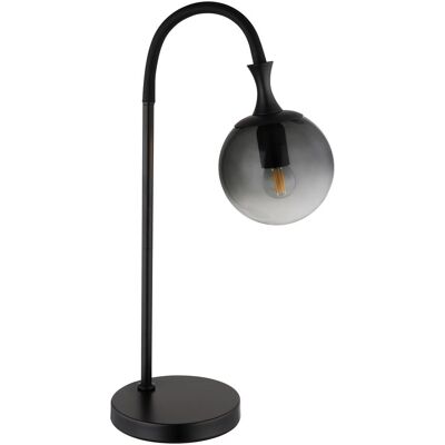 GLOBO Dalton Tischlampe - E27, 10W, 575mm, Schwarz, Rauchglas GLOBO Dalton Tischlampe - E27, 10W, 575mm, Schwarz, Rauchglas