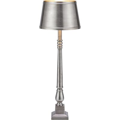 Markslöjd - Silberne Metall-Tischlampe - 66cm - E27 Max 40W Markslöjd - Silberne Metall-Tischlampe - 66cm - E27 Max 40W