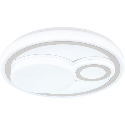 Globo, Deckenleuchte, Ruiz LED Deckenleuchte 24W CCT Weiss Matt, Metall Memoryfunktion Ø38cm 48473 Globo, Deckenleuchte, Ruiz LED Deckenleuchte 24W CCT Weiss Matt, Metall Memoryfunktion Ø38cm 48473