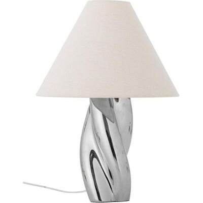 Bloomingville, Tischlampe, - Silva Tischlampe - Silber - Steingut (E27) Bloomingville, Tischlampe, - Silva Tischlampe - Silber - Steingut (E27)