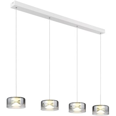 Globo, Pendelleuchte, Belinda LED Hängeleuchte 24W Neutralweiss Weiss, Metall Ø15cm 16024-4WR (2900 lm) Globo, Pendelleuchte, Belinda LED Hängeleuchte 24W Neutralweiss Weiss, Metall Ø15cm 16024-4WR (2900 lm)