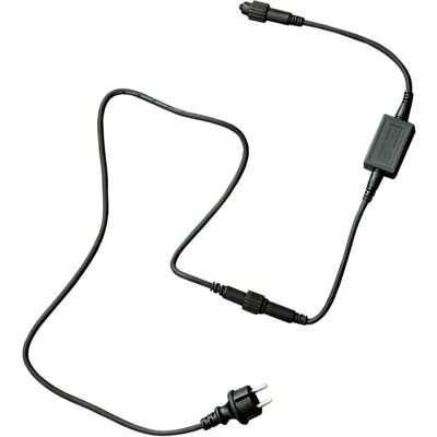 MK Illumination, Lichterkette, QUICK FIXQF+ main connector EU 15m sw MK (15 m) MK Illumination, Lichterkette, QUICK FIXQF+ main connector EU 15m sw MK (15 m)