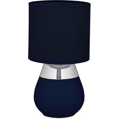 Relaxdays, Tischlampe, Tischlampe mit Stoffschirm (E14) Relaxdays, Tischlampe, Tischlampe mit Stoffschirm (E14)