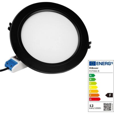 Synergy 21, Deckenleuchte, LED Panel Rund 12W RGB-WW (RGB-CCT) mit Funk und WLAN schwarz*Milight/Miboxer* (1100 lm) Synergy 21, Deckenleuchte, LED Panel Rund 12W RGB-WW (RGB-CCT) mit Funk und WLAN schwarz*Milight/Miboxer* (1100 lm)