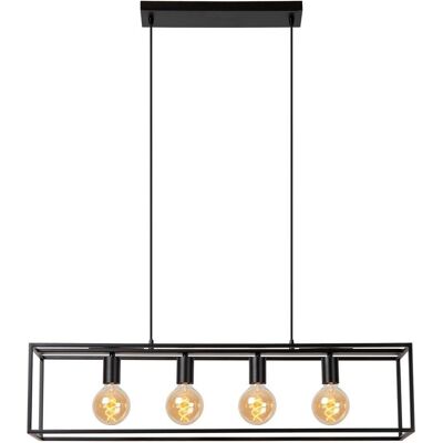 Lucide, Pendelleuchte, Lucid capri - hängende Lampe - 4xe27 - Schwarz (E27) Lucide, Pendelleuchte, Lucid capri - hängende Lampe - 4xe27 - Schwarz (E27)