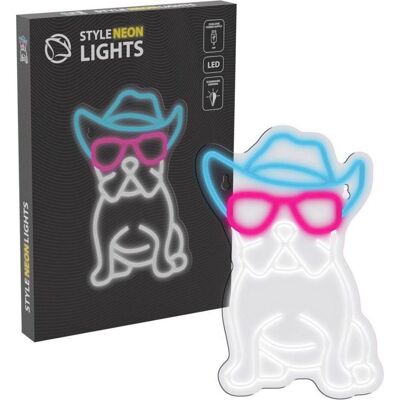 Manta, LED Streifen, SNL114MT Style Neon Lights Bulldog Dog With Glasses (Mehrfarbig, 20 cm, Indoor) Manta, LED Streifen, SNL114MT Style Neon Lights Bulldog Dog With Glasses (Mehrfarbig, 20 cm, Indoor)