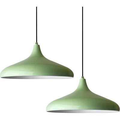 Bamyum, Pendelleuchte, Champion Pendelleuchte Minzgrün x2 Flamme (E27) Bamyum, Pendelleuchte, Champion Pendelleuchte Minzgrün x2 Flamme (E27)