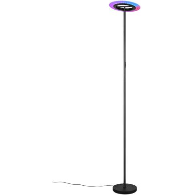 Reality, Stehlampe, LED-Stehleuchte Samba R43411132, 16,5W, 2700... 6500K, 1900lm, CCT, RGB, IP20, schwarz (1900 lm) Reality, Stehlampe, LED-Stehleuchte Samba R43411132, 16,5W, 2700... 6500K, 1900lm, CCT, RGB, IP20, schwarz (1900 lm)