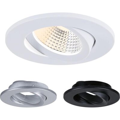 Paulmann, Deckenleuchte, 94944 Viona LED-Einbauleuchte 6 W Schwarz (matt), Weiss (matt), Chro (520 lm) Paulmann, Deckenleuchte, 94944 Viona LED-Einbauleuchte 6 W Schwarz (matt), Weiss (matt), Chro (520 lm)