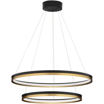 Nova Luce, Pendelleuchte, CANTRIA LED Pendelleuchte Schwarz 98W Warmweiss 150x80cm dimmbar 9695239 (7643 lm) Nova Luce, Pendelleuchte, CANTRIA LED Pendelleuchte Schwarz 98W Warmweiss 150x80cm dimmbar 9695239 (7643 lm)