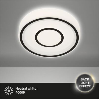 Briloner, Deckenleuchte, SIRKEL LED Deckenleuchte 12W Schwarz Neutralweiss Briloner, Deckenleuchte, SIRKEL LED Deckenleuchte 12W Schwarz Neutralweiss