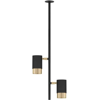 Nova Luce, Pendelleuchte, PONGO Pendelleuchte GU10 2-fach Schwarz 64,6x5,9cm dimmbar 9010218 (GU10) Nova Luce, Pendelleuchte, PONGO Pendelleuchte GU10 2-fach Schwarz 64,6x5,9cm dimmbar 9010218 (GU10)