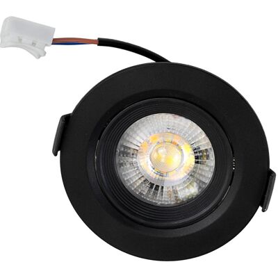Luxula, Deckenleuchte, LED CCT Downlight, dimmbar, schwenkbar, in Schwarz, 5 W, 450 lm, 3000 - 6500 K (einstellbar) (450 lm) Luxula, Deckenleuchte, LED CCT Downlight, dimmbar, schwenkbar, in Schwarz, 5 W, 450 lm, 3000 - 6500 K (einstellbar) (450 lm)