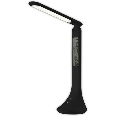 Avide Schwarze LED Schreibtischlampe mit Kalender - Lampe Avide Schwarze LED Schreibtischlampe mit Kalender - Lampe